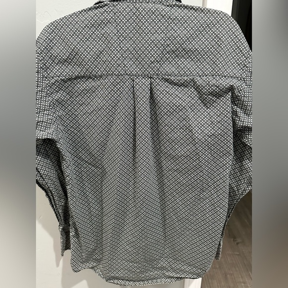 Wrangler Black and White Casual Button Down Shirt - Picture 3 of 4